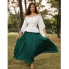 image:imageScarlet Darkness Women Renaissance Shirt Off Shoulder Bell Sleeve TopsWhite