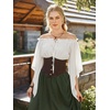 image:imageScarlet Darkness Women Renaissance Shirt Off Shoulder Bell Sleeve TopsWhite