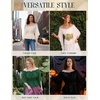 image:imageScarlet Darkness Women Renaissance Shirt Off Shoulder Bell Sleeve TopsWhite