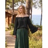 image:imageScarlet Darkness Women Renaissance Shirt Off Shoulder Pirate TopsBlack