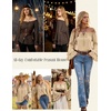 image:imageScarlet Darkness Women Renaissance Shirt Off Shoulder Pirate TopsCoffee