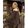 image:imageScarlet Darkness Women Renaissance Shirt Off Shoulder Pirate TopsCoffee
