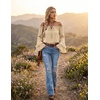 image:imageScarlet Darkness Women Renaissance Shirt Off Shoulder Pirate TopsLight Camel