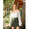 image:imageScarlet Darkness Women Renaissance Shirt Off Shoulder Pirate TopsWhite