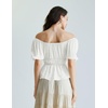 image:imageScarlet Darkness Women Renaissance Shirt Puff Sleeve Square Neck Peasant Pirate Blouse