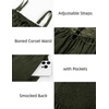 image:imageScarlet Darkness Womens Corset Waist Renaissance Fairycore Costume DressArmy Green