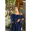 image:imageScarlet Darkness Womens Corset Waist Renaissance Fairycore Costume DressDark Blue