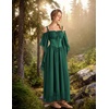 image:imageScarlet Darkness Womens Corset Waist Renaissance Fairycore Costume DressEden Green