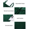 image:imageScarlet Darkness Womens Corset Waist Renaissance Fairycore Costume DressEden Green