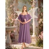 image:imageScarlet Darkness Womens Corset Waist Renaissance Fairycore Costume DressLight Lilac