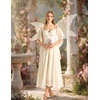 image:imageScarlet Darkness Womens Corset Waist Renaissance Fairycore Costume DressOyster White