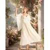 image:imageScarlet Darkness Womens Corset Waist Renaissance Fairycore Costume DressOyster White