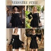 image:imageScarlet Darkness Womens Renaissance Off Shoulder Long Sleeve Mini DressBlack