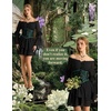 image:imageScarlet Darkness Womens Renaissance Off Shoulder Long Sleeve Mini DressBlack