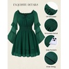 image:imageScarlet Darkness Womens Renaissance Off Shoulder Long Sleeve Mini DressEmerald Green