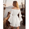 image:imageScarlet Darkness Womens Renaissance Off Shoulder Long Sleeve Mini DressWhite