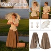image:imageScarlet Darkness Womens Work Tops Elegant Short Sleeve Victorian BlouseBeige
