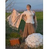 image:imageScarlet Darkness Womens Work Tops Elegant Short Sleeve Victorian BlouseBeige