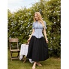 image:imageScarlet Darkness Womens Work Tops Elegant Short Sleeve Victorian BlouseLight Blue