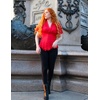 image:imageScarlet Darkness Womens Work Tops Elegant Short Sleeve Victorian BlouseRed