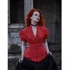 image:imageScarlet Darkness Womens Work Tops Elegant Short Sleeve Victorian BlouseRed