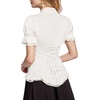 image:imageScarlet Darkness Womens Work Tops Elegant Short Sleeve Victorian BlouseWhite