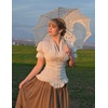 image:imageScarlet Darkness Womens Work Tops Elegant Short Sleeve Victorian BlouseWhite