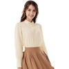 image:imageSCARLET DARKNESS Gothic Victorian Blouse Tops for Women 2026 Cotton Long Sleeve Renaissance ShirtBeige
