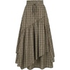 image:imageSCARLRT Darkness Long Skirts for Women Renaissance Flowy Pirate Maxi SkirtBrown Plaid