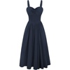 image:imageScarlet Darkness Corset Midi Dress Women Cocktail Party Milkmaid SundressNavy Blue
