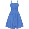 image:imageScarlet Darkness Corset Mini Sundress Chiffon Homecoming Dress for WomenAqua Blue