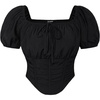 image:imageScarlet Darkness Corset Top for Women Crop Renaissance Shirt Plus Size Tops Pirate Witchy BlouseBlack