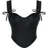 image:imageScarlet Darkness Corset Tops for Women Vintage Sweetheart Fishboned BustierBlack