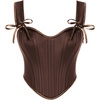 image:imageScarlet Darkness Corset Tops for Women Vintage Sweetheart Fishboned BustierBrown