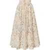 image:imageScarlet Darkness Floral Maxi Skirts for Women Summer Victorian Long SkirtApricot Garden