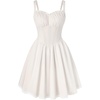 image:imageScarlet Darkness Lace Corset Mini Dress with Pocket Women Teens Grad OutfitIvory White
