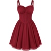 image:imageScarlet Darkness Lace Corset Mini Dress with Pocket Women Teens Grad OutfitRed