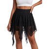 image:imageScarlet Darkness Lace Mini Skirts for Women Renaissance Boho Short SkirtBlack