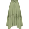 image:imageScarlet Darkness Maxi Skirts for Women Flowy Boho Renaissance SkirtLight Olive Green