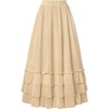 image:imageScarlet Darkness Maxi Skirts for Women Renaissance Long Flowy Tiered SkirtApricot