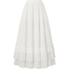 image:imageScarlet Darkness Maxi Skirts for Women Renaissance Long Flowy Tiered SkirtWhite