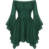 image:imageScarlet Darkness Renaissance Costume Women Chiffon Corset Pirate Mini DressEden Green