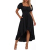 image:imageScarlet Darkness Renaissance Costume Women High Low Summer Corset DressBlack