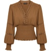 image:imageScarlet Darkness Renaissance Shirt Women Long Sleeve V Neck Peasant TopsAutumnal