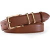 image:imageScarlet Darkness Women Leather Belt with Gold Buckle Vintage Waist BeltsBrown