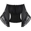 image:imageScarlet Darkness Women Pirate Renaissance Off Shoulder TopBlack