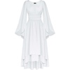 image:imageScarlet Darkness Women Renaissance Costume Split Sleeve Double Layer DressWhite
