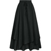 image:imageScarlet Darkness Women Renaissance Long Skirt A Line Layered Maxi SkirtsBlack