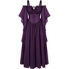 image:imageScarlet Darkness Womens Corset Waist Renaissance Fairycore Costume DressDeep Purple