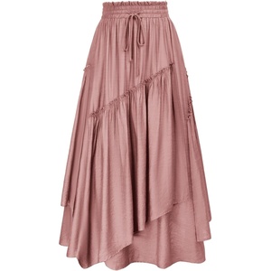 image:imageSCARLRT Darkness Long Skirts for Women Renaissance Flowy Pirate Maxi SkirtDusty Rose